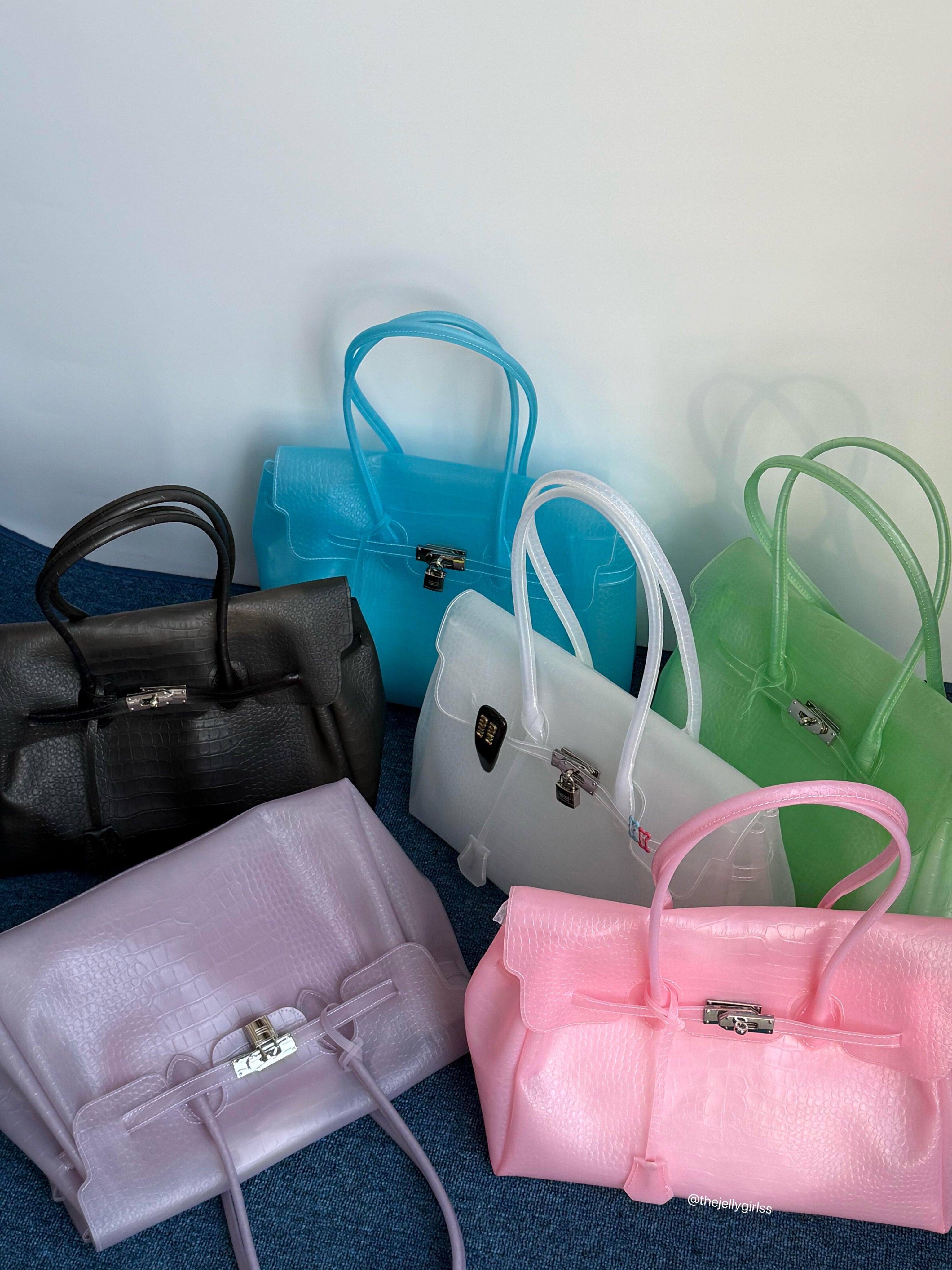 Girly Crocodile Jelly Tote Shoulder Bag