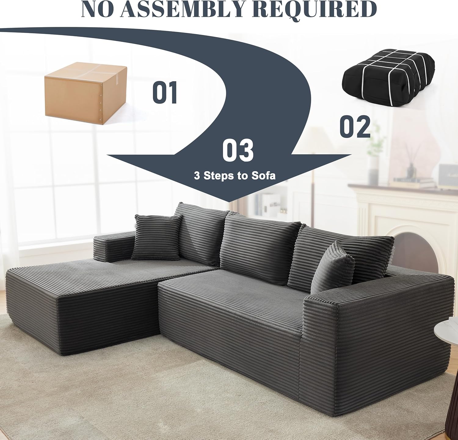 Lumen Boneless Cloud Couch 