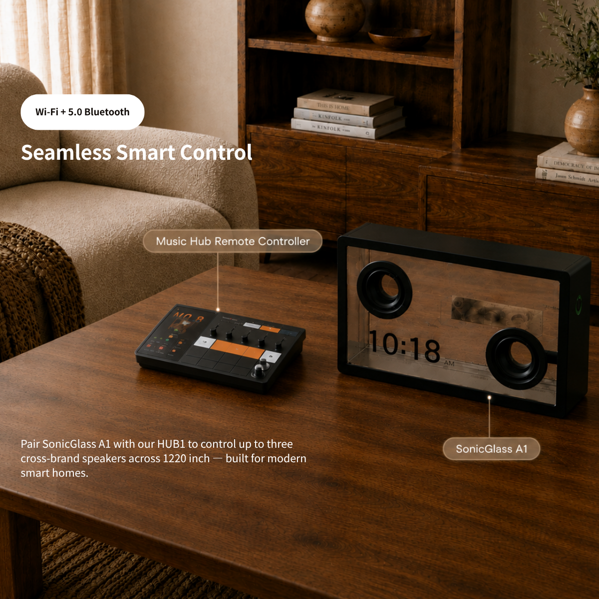 🏭 Factory Promotion – AI Lyric Transparent Speaker, See Your Music Come Alive 🎶✨
