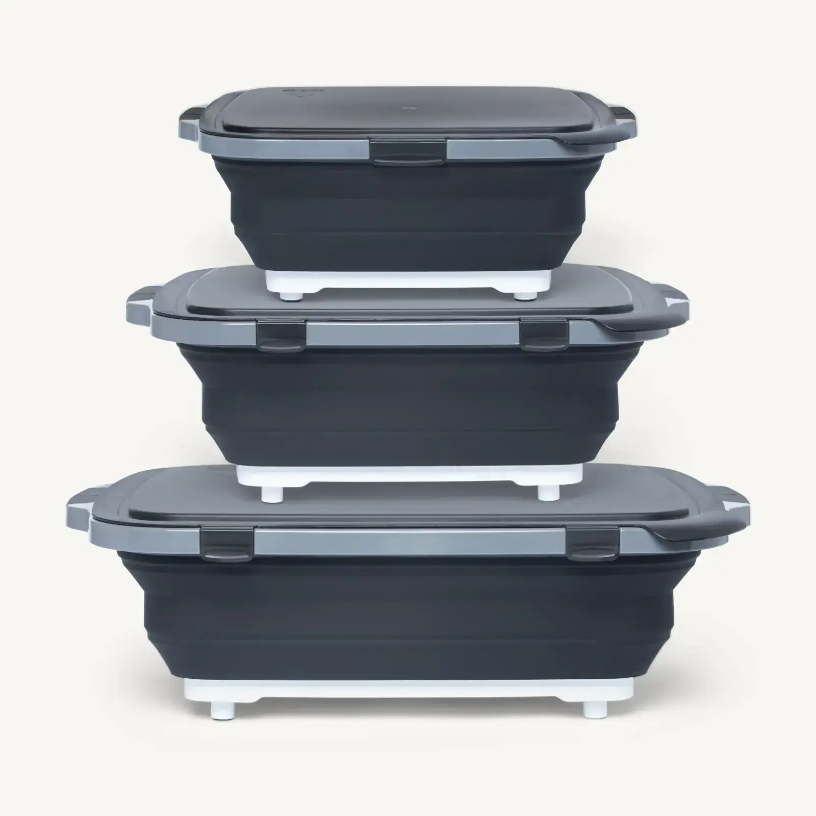3pc Collapsible BBQ Prep Tub Set
