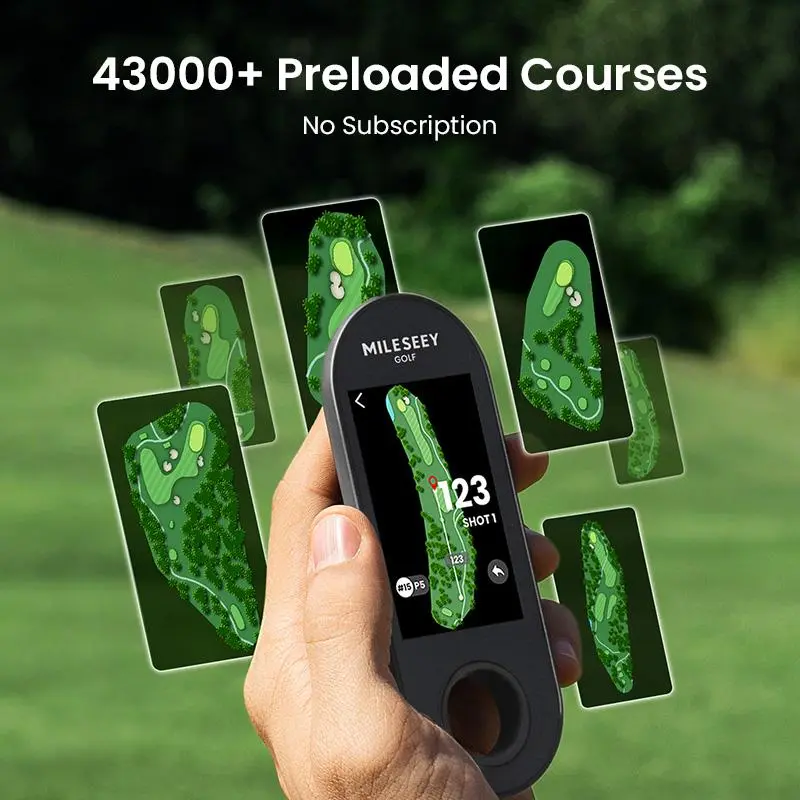 Golf GPS Rangefinder Speaker with Touchscreen