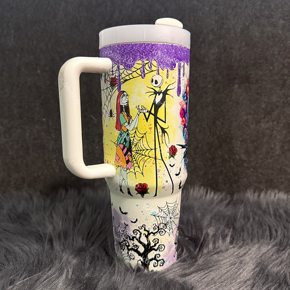 Eunice Sally x Jack Skellington 40oz Tumbler