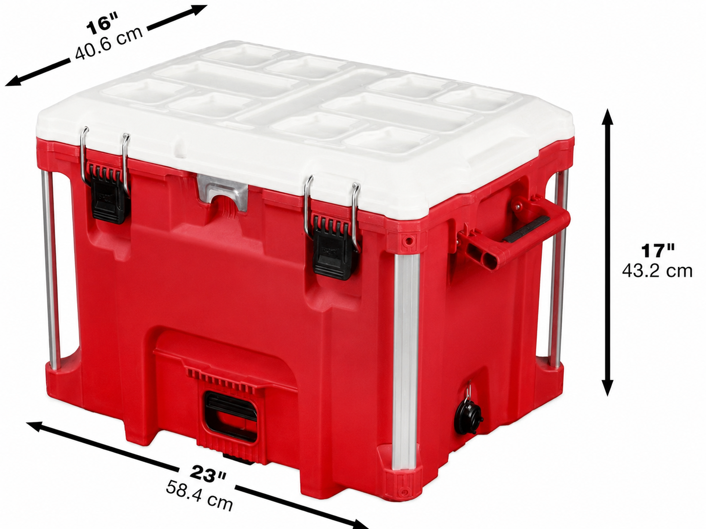 🔥 40QT Heavy-Duty XL Cooler Box – Portable Ice Chest with Cutting Board Divider & Storage Tray