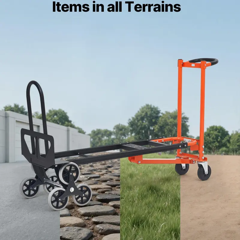 3 In 1 Industrial Stair Climbing Cart, 770 lbs