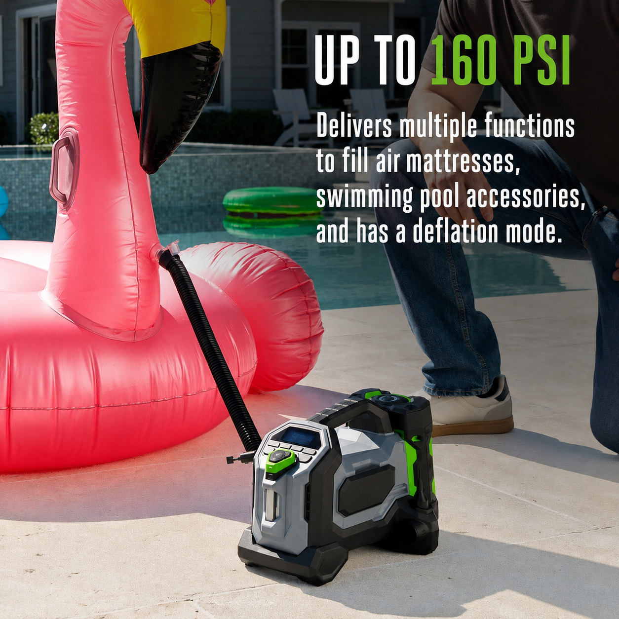 🔥 160 PSI Cordless Compact Inflator for Car, Home & Sports