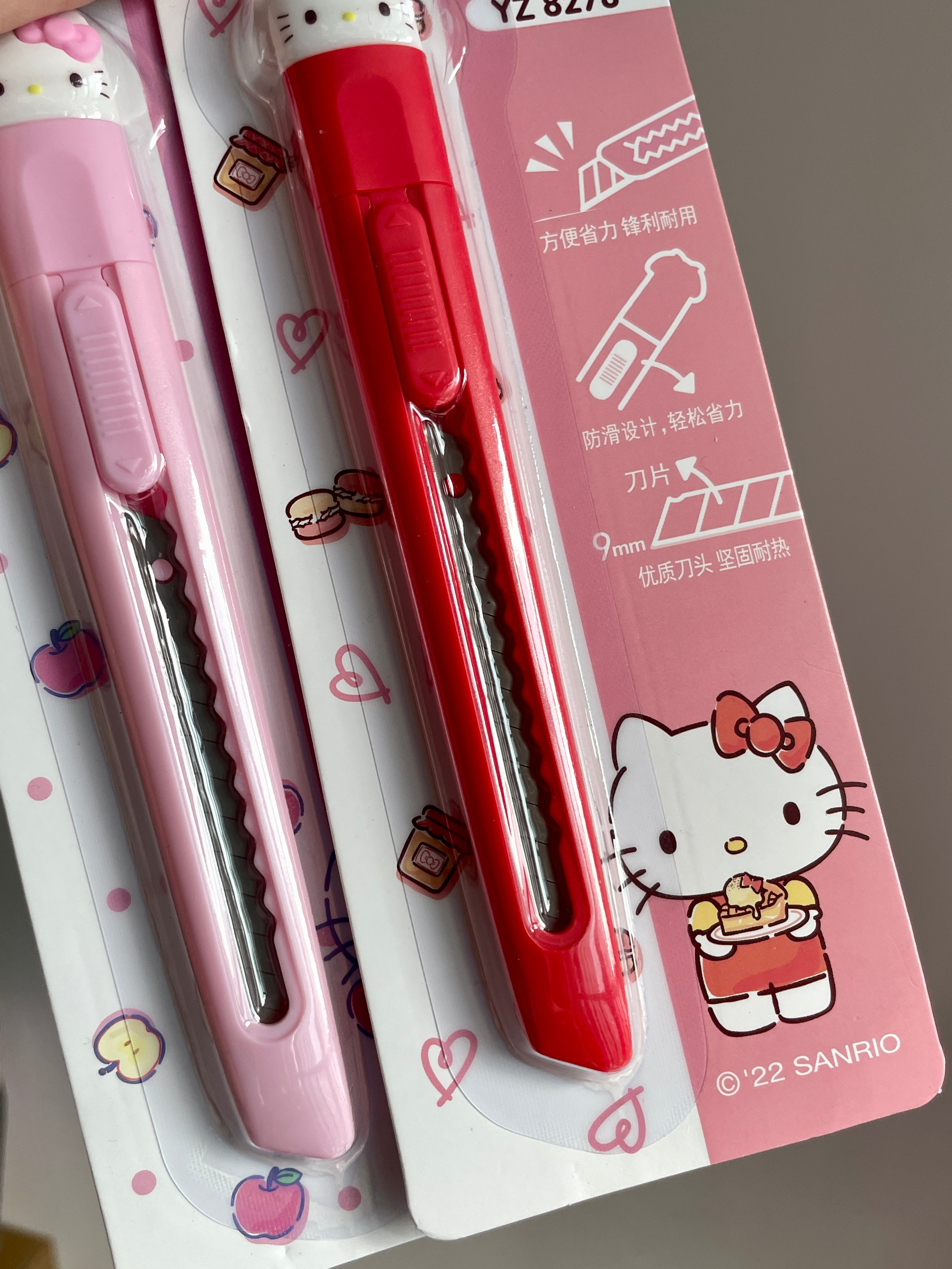 Hellokitty Utility Knife Box Cutter Retractable Lightweight Razor Knife