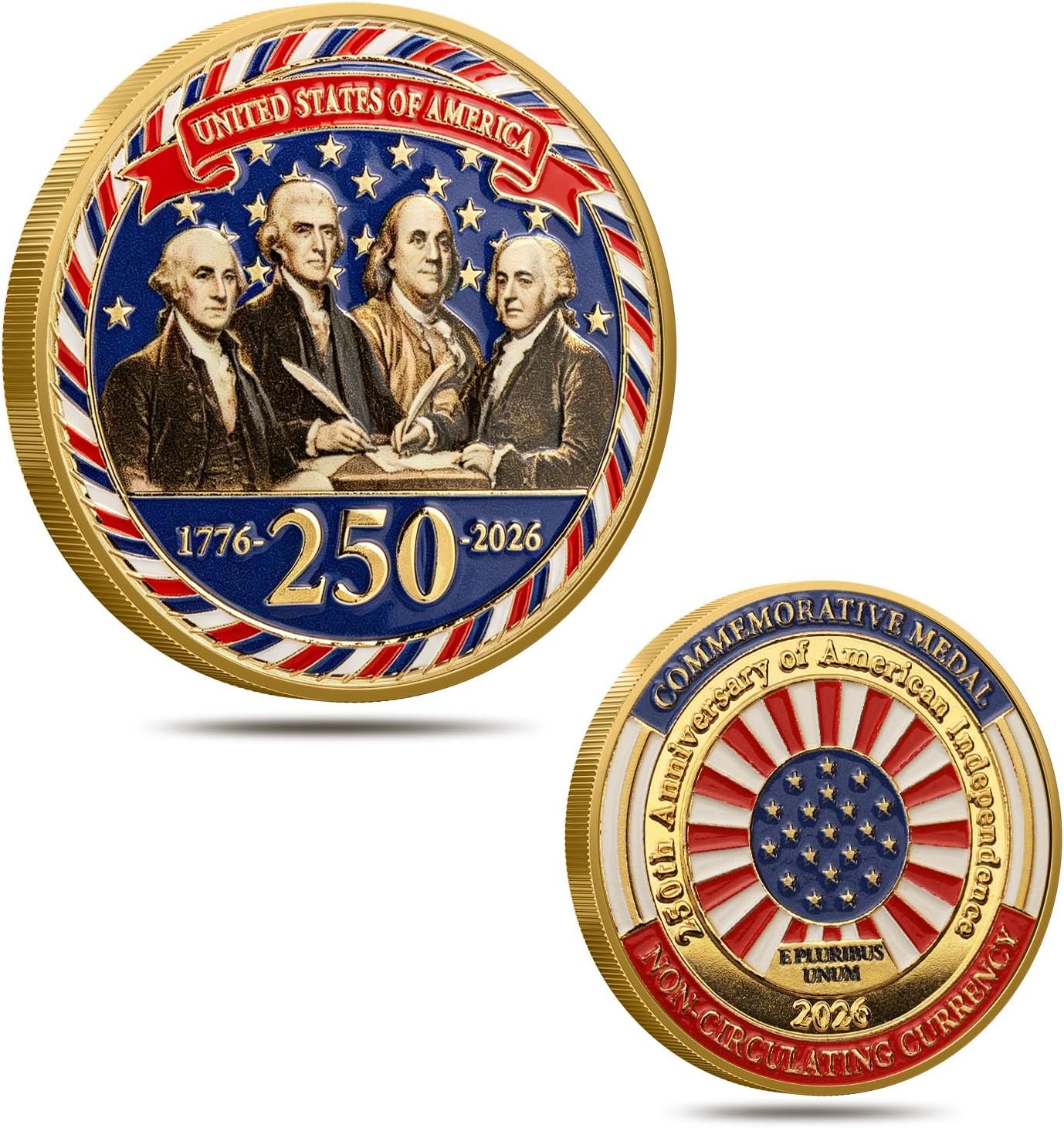 250th Anniversary U.S. Army Commemorative Coin Double-Sided High Relief Design 1775-2025 Military Collector Coin Veteran Gift Patriotic Metal Challenge Coin (Army)