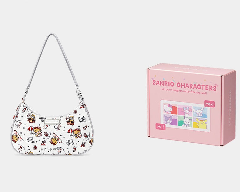Sanrio Hobo Bag Nylon Shoulder Bags Top Handle Purse（gift box packaging）