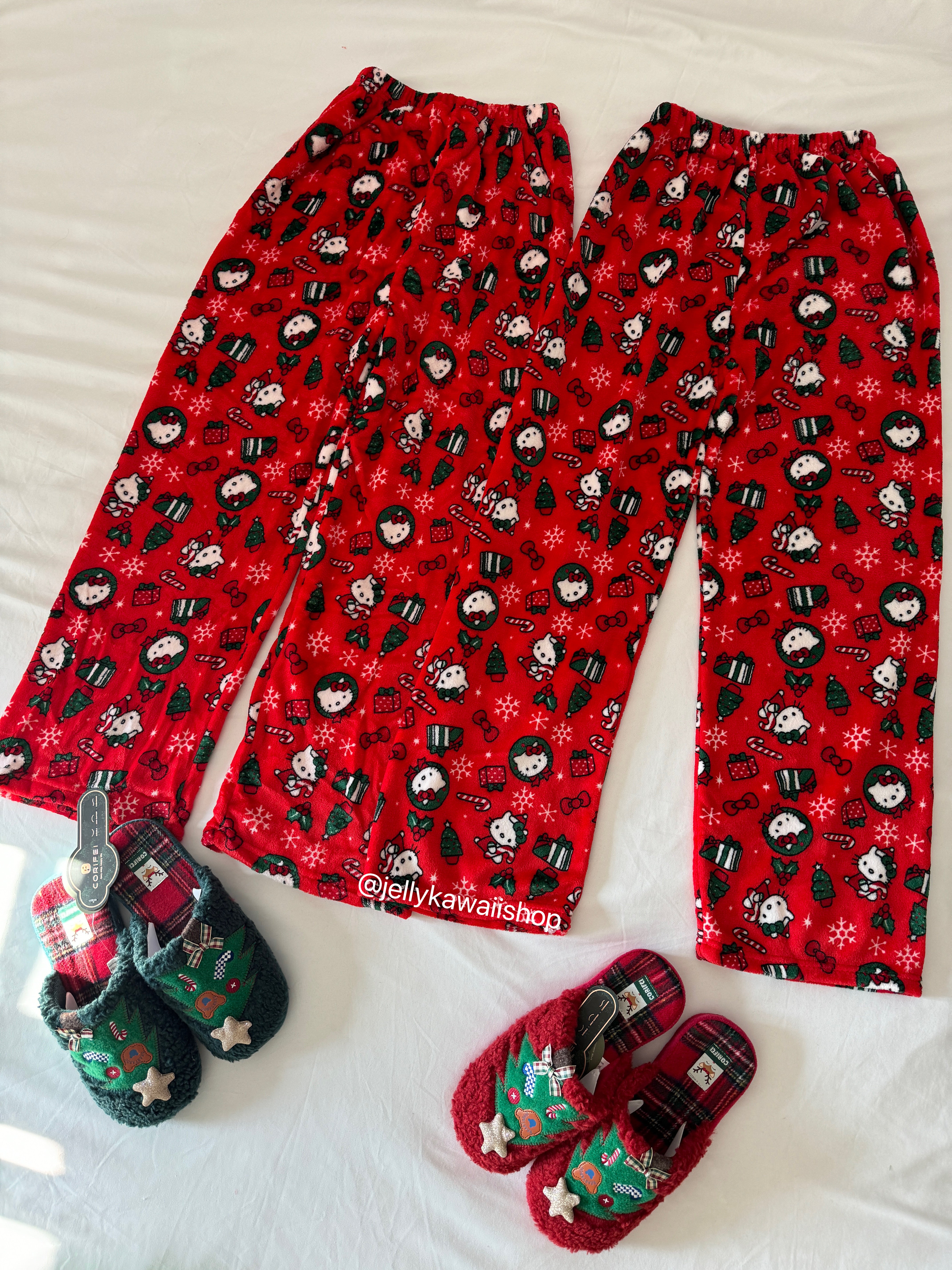 Hellokitty Christmas Pants Pajama Long Bottoms