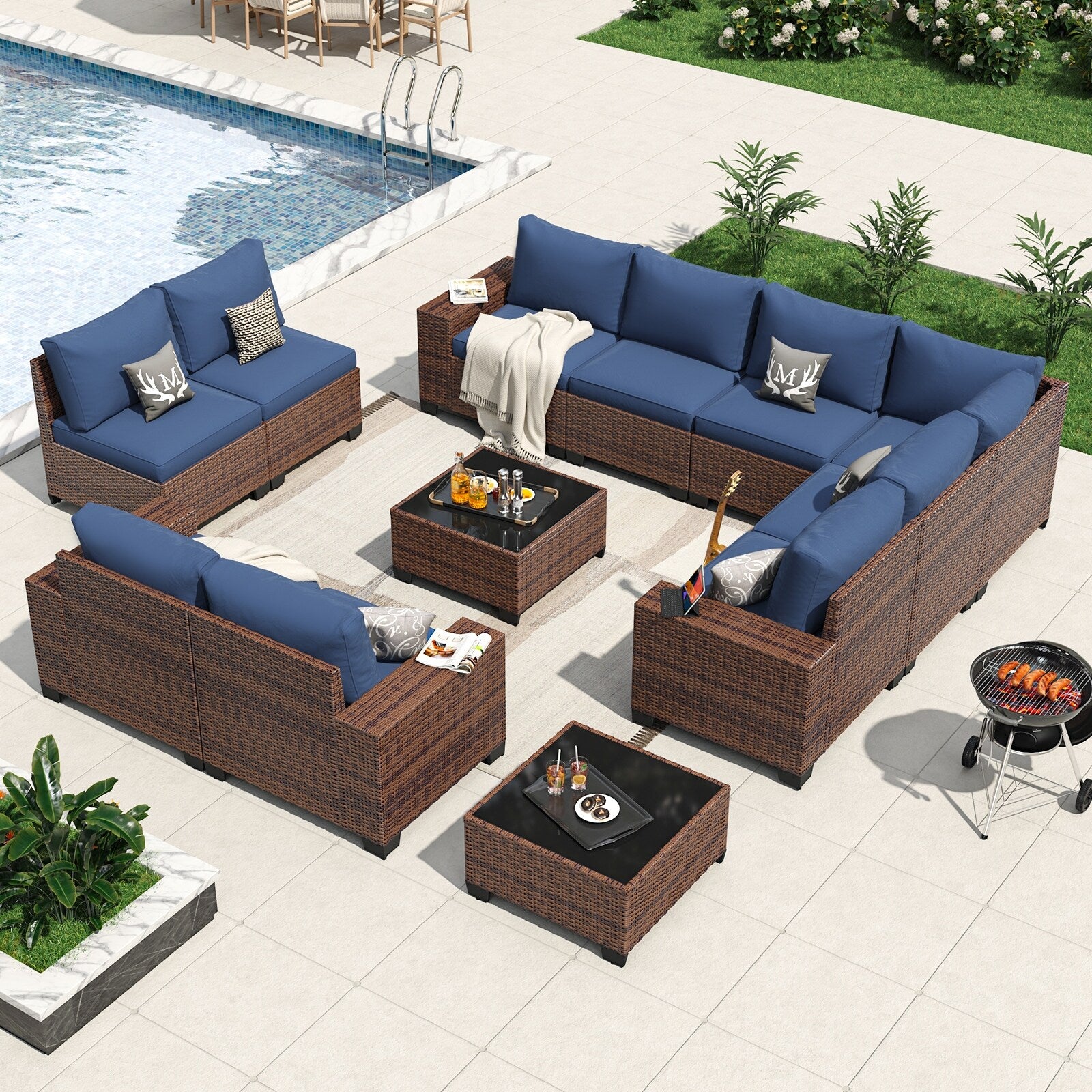 Patio Furniture Set , Outdoor Sectional Sofa Set