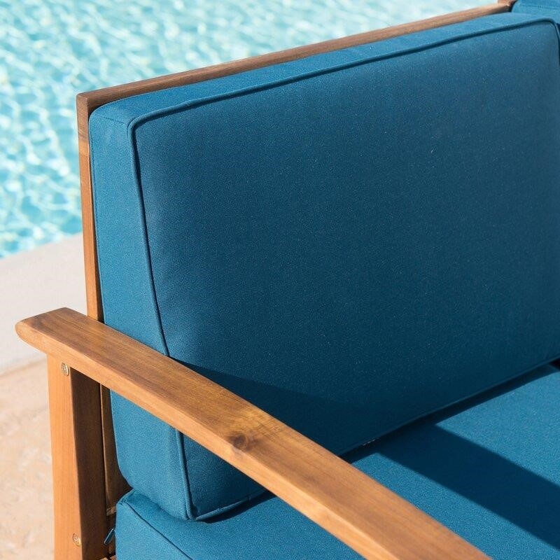 Theodore Solid Wood 6 - Person Seating Group with Cushions