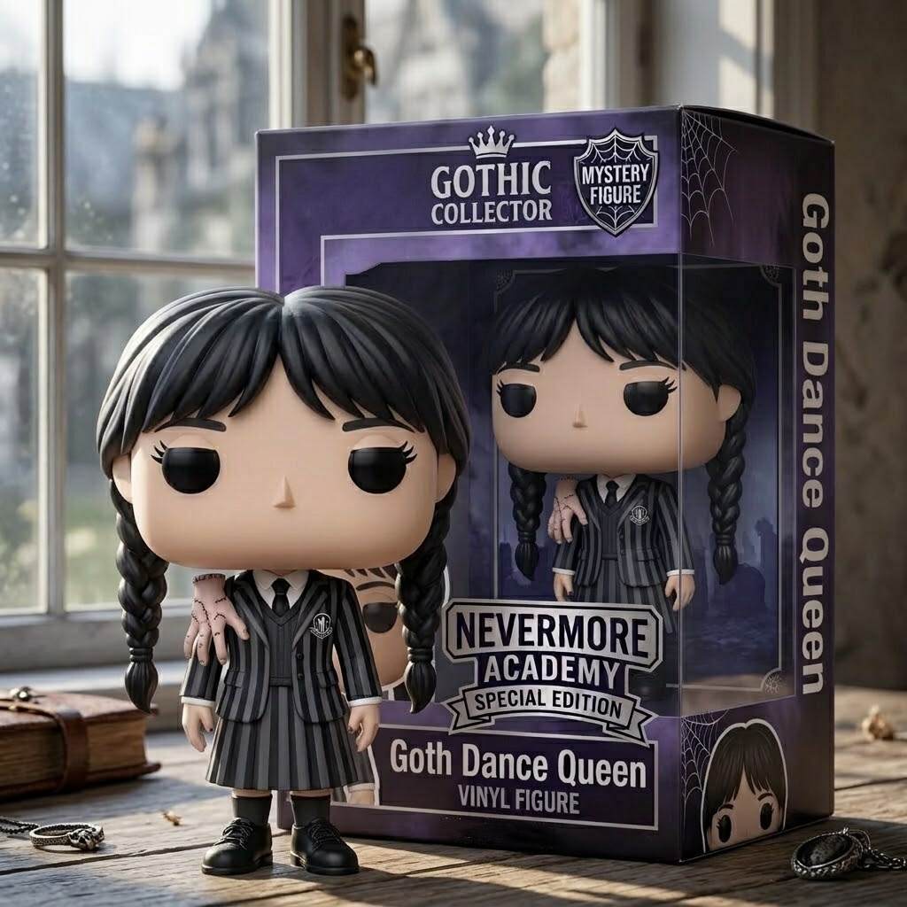 Goth Dance Queen Vinyl Figure | Nevermore Academy Uniform Edition