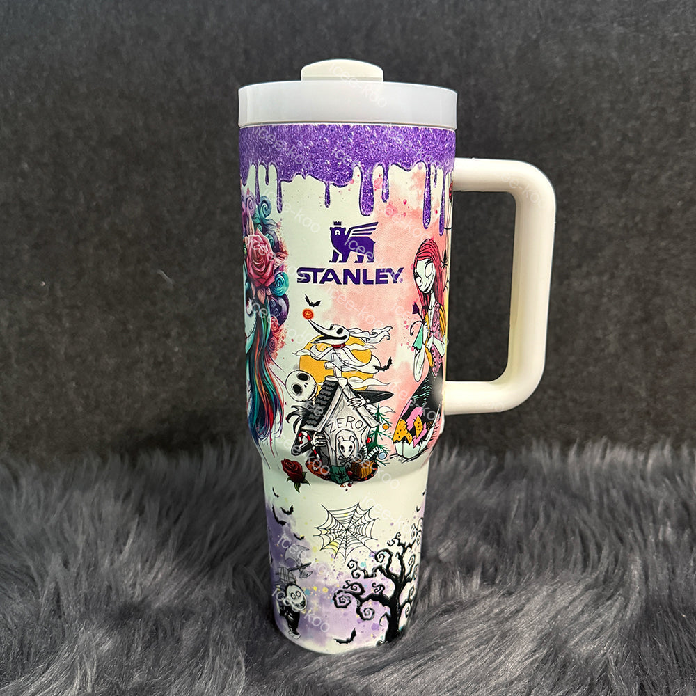 Eunice Sally x Jack Skellington 40oz Tumbler