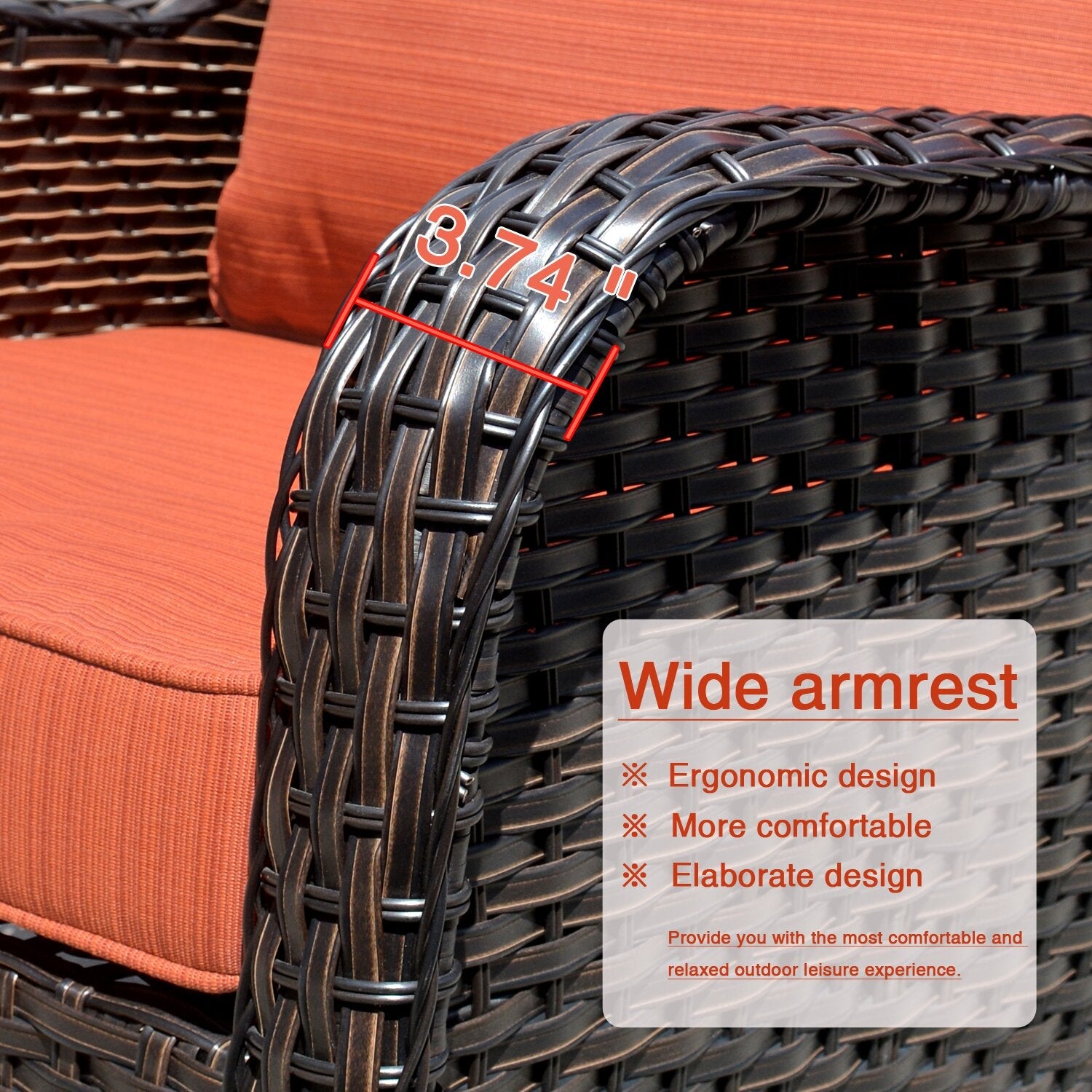 Melanson Wicker/Rattan 5 - Person Seating Group with Cushions