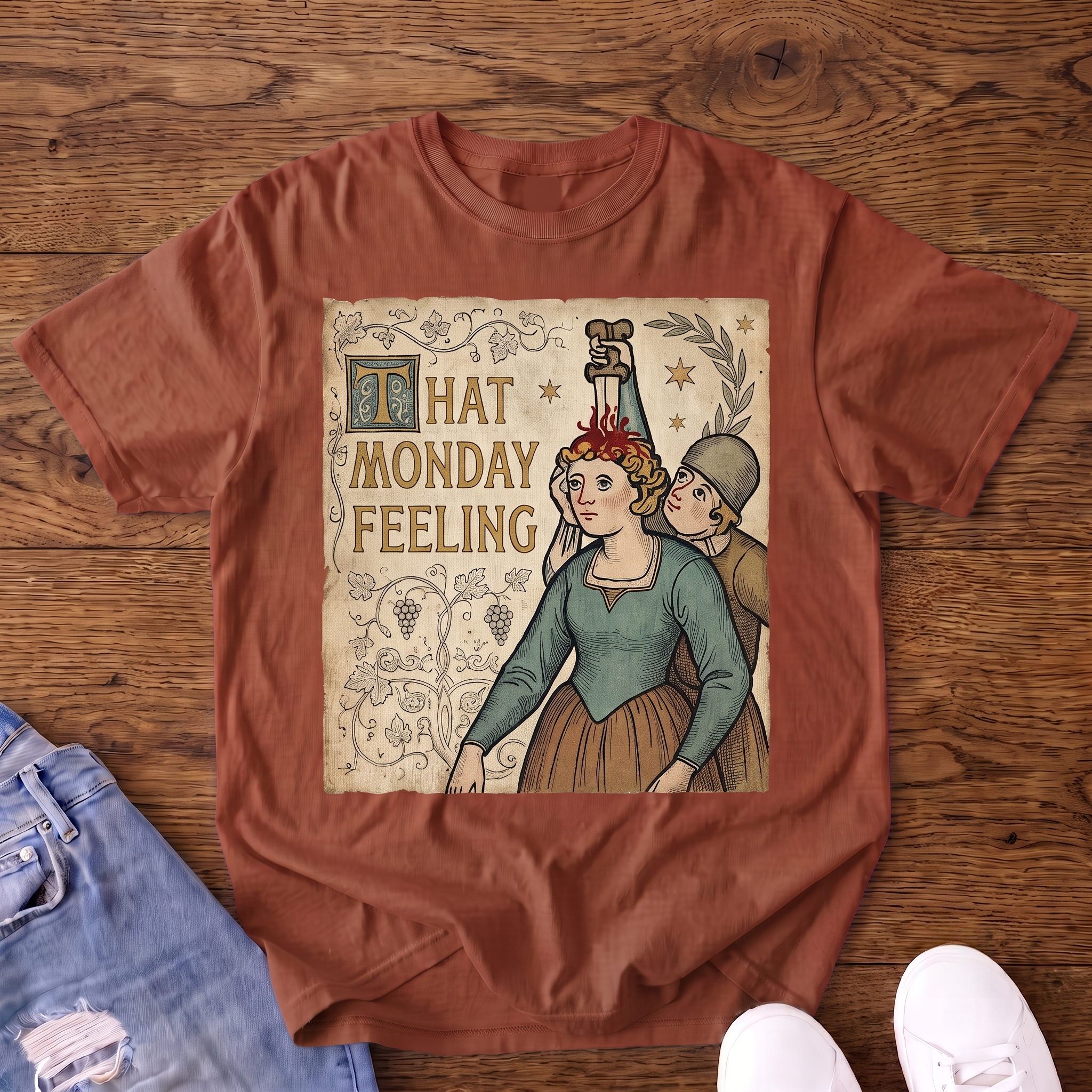 That Monday Feeling Medieval Vintage T-shirt
