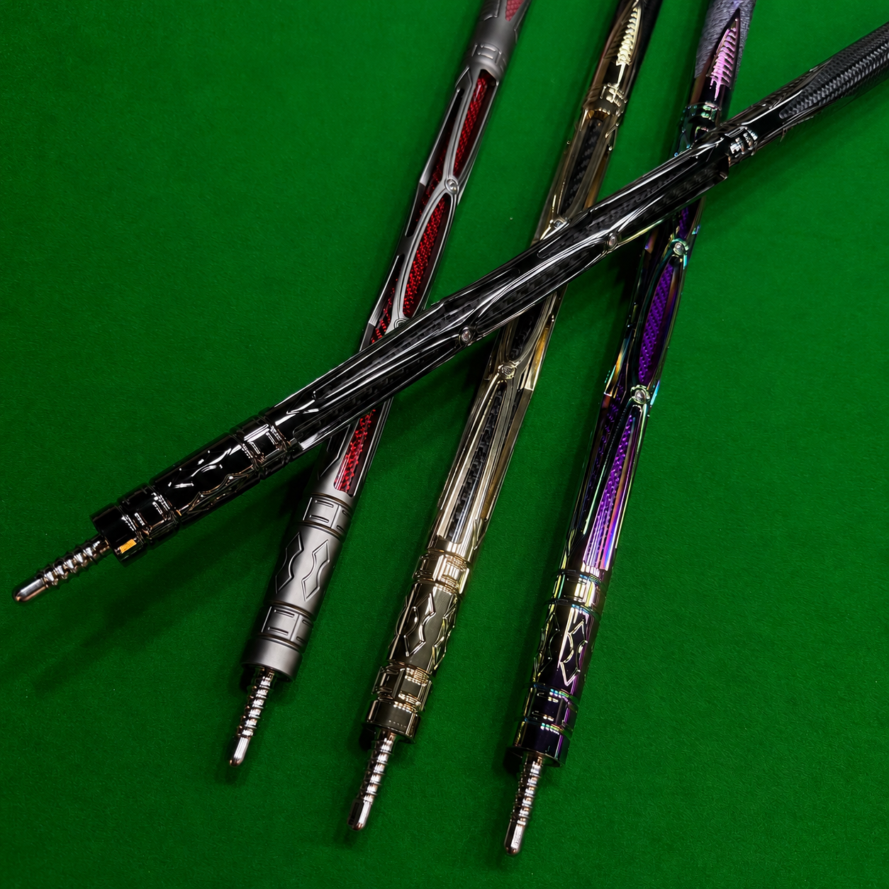 🔥 Pro Carbon Fiber Pool Cue Set – Luxury Metal Billiard Stick with Adjustable Weight & Free Accessories