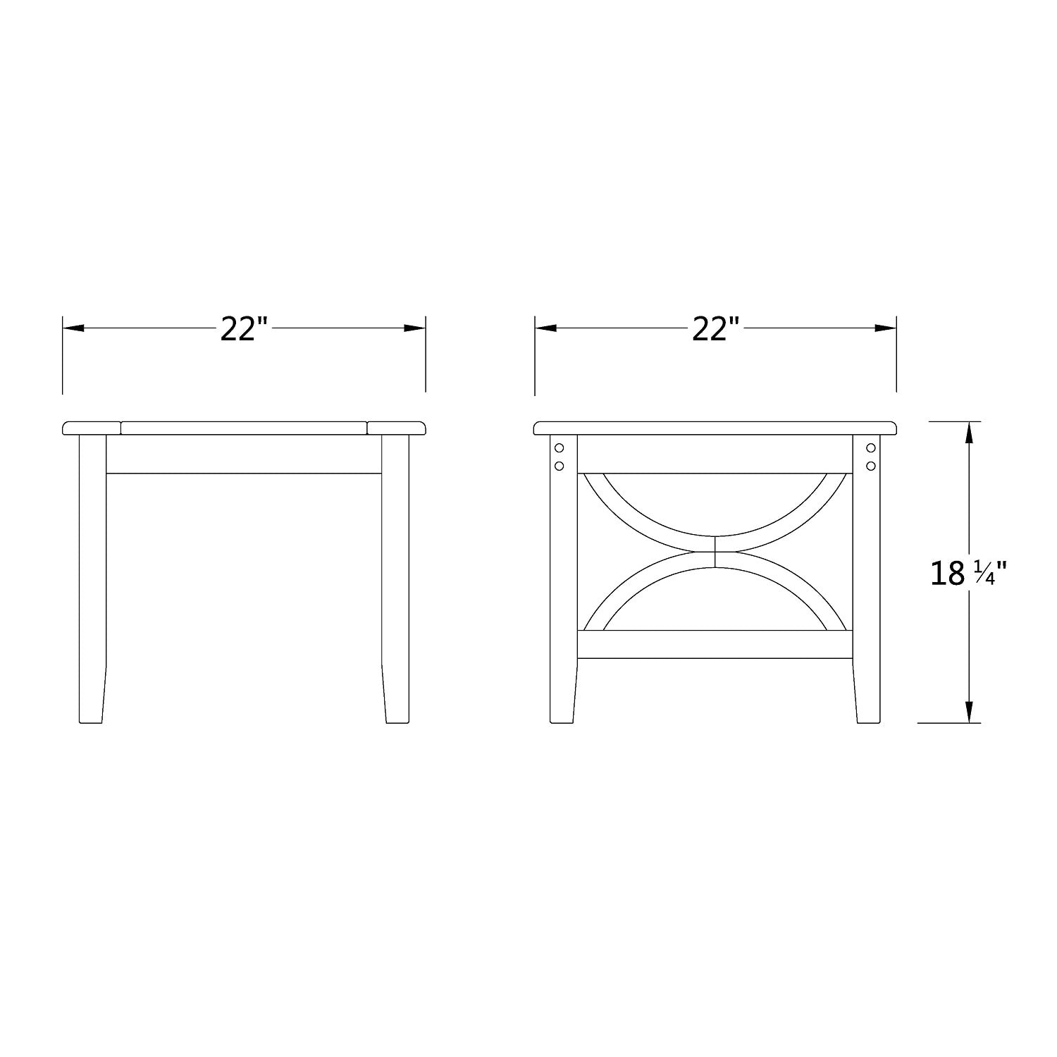 Cambridge Casual Lowell 5-piece Teak Wood Outdoor Conversation Set