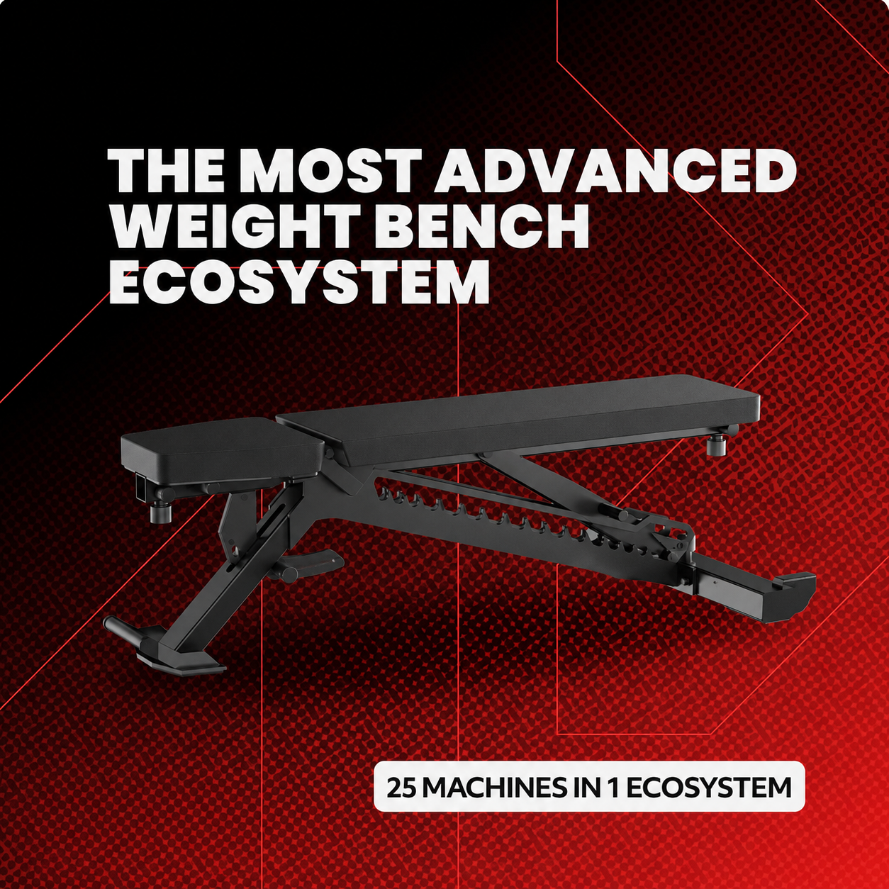 🔥 25-in-1 Adjustable Weight Bench System – Heavy-Duty Home Gym Bench with 7 FREE Training Attachments Included