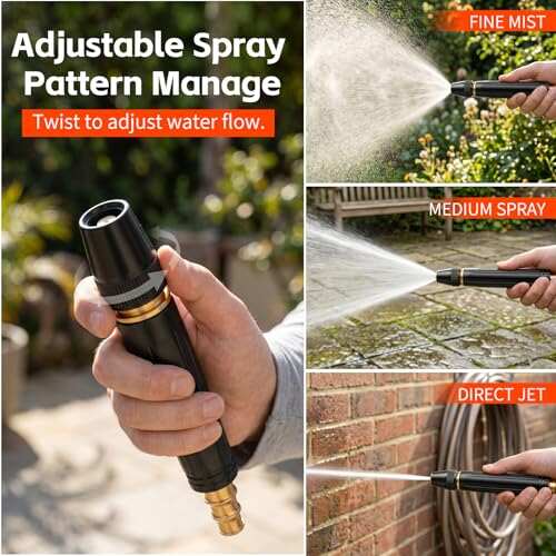 【FathersDayGift】Home High-Pressure Car Wash Spray Gun (Includes Booster Nozzle and Hose Clamp) — An Essential Choice for Watering Flowers and Vegetables, and Cleaning Your Beloved Car.