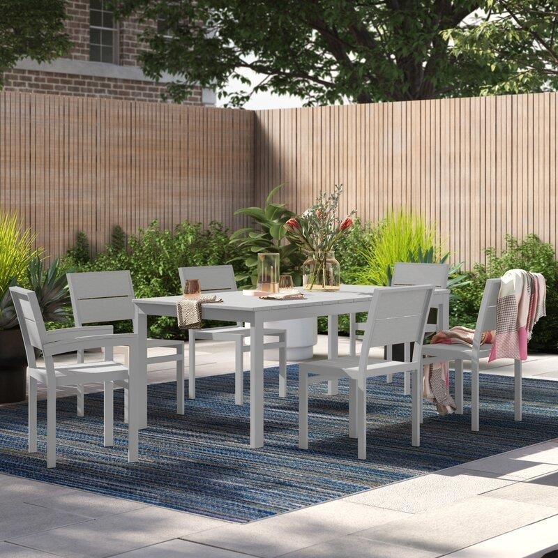 Fiona Rectangular 6 - Person 72'' Long Dining Set