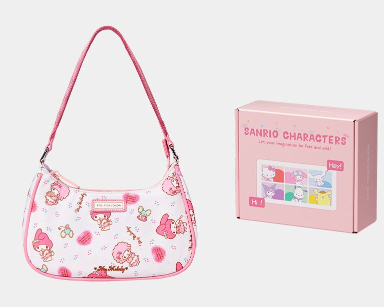 Sanrio Hobo Bag Nylon Shoulder Bags Top Handle Purse（gift box packaging）