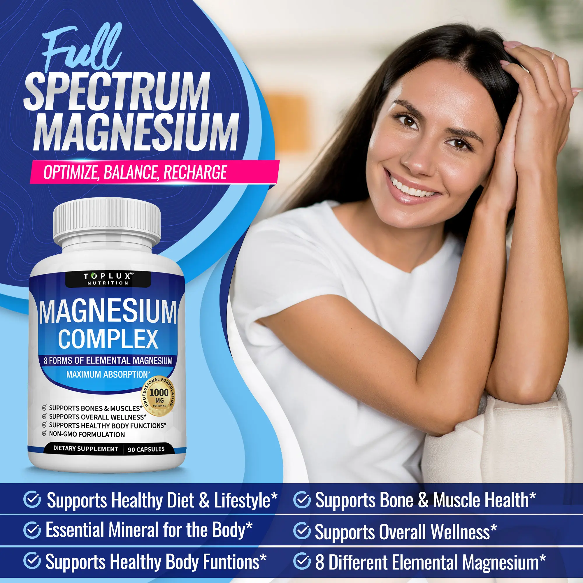Magnesium Complex Capsules, 8 Forms