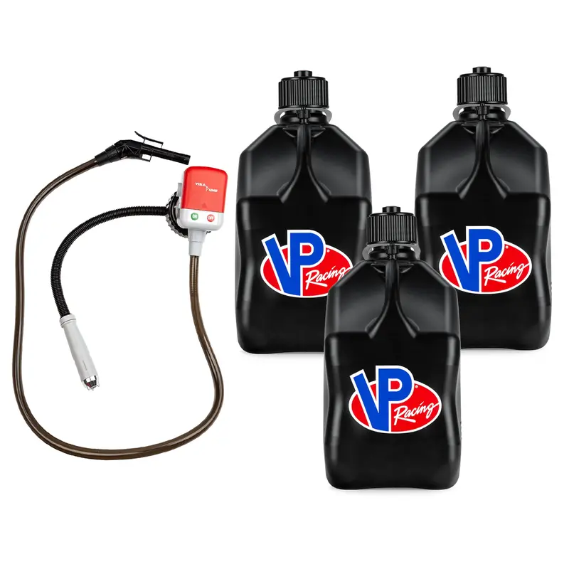 3 Pack Utility Fuel Jug With Fluid Transfer Pump Battery Powered Liquid Pump Outdoor Motorsport Portable Transfer Equipment