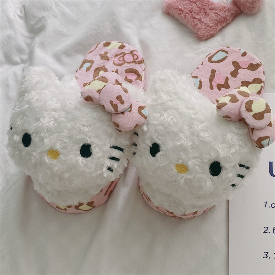 Sanrio Fluffy Slippers Women Kawaii Slippers for Women Fluffy Kawaii House Slippers Cute Slippers for Women