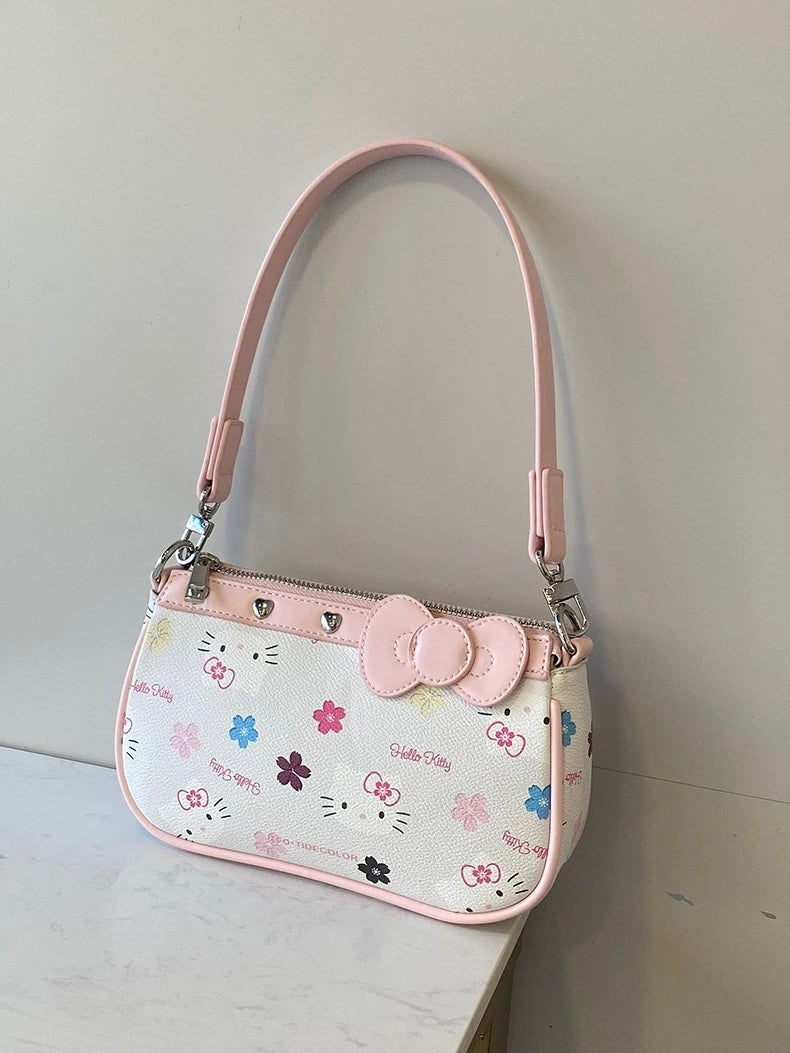 Hellokitty Hobo Bag Small Clutch Totes Handbag Top Handle Purse（gift box packaging）