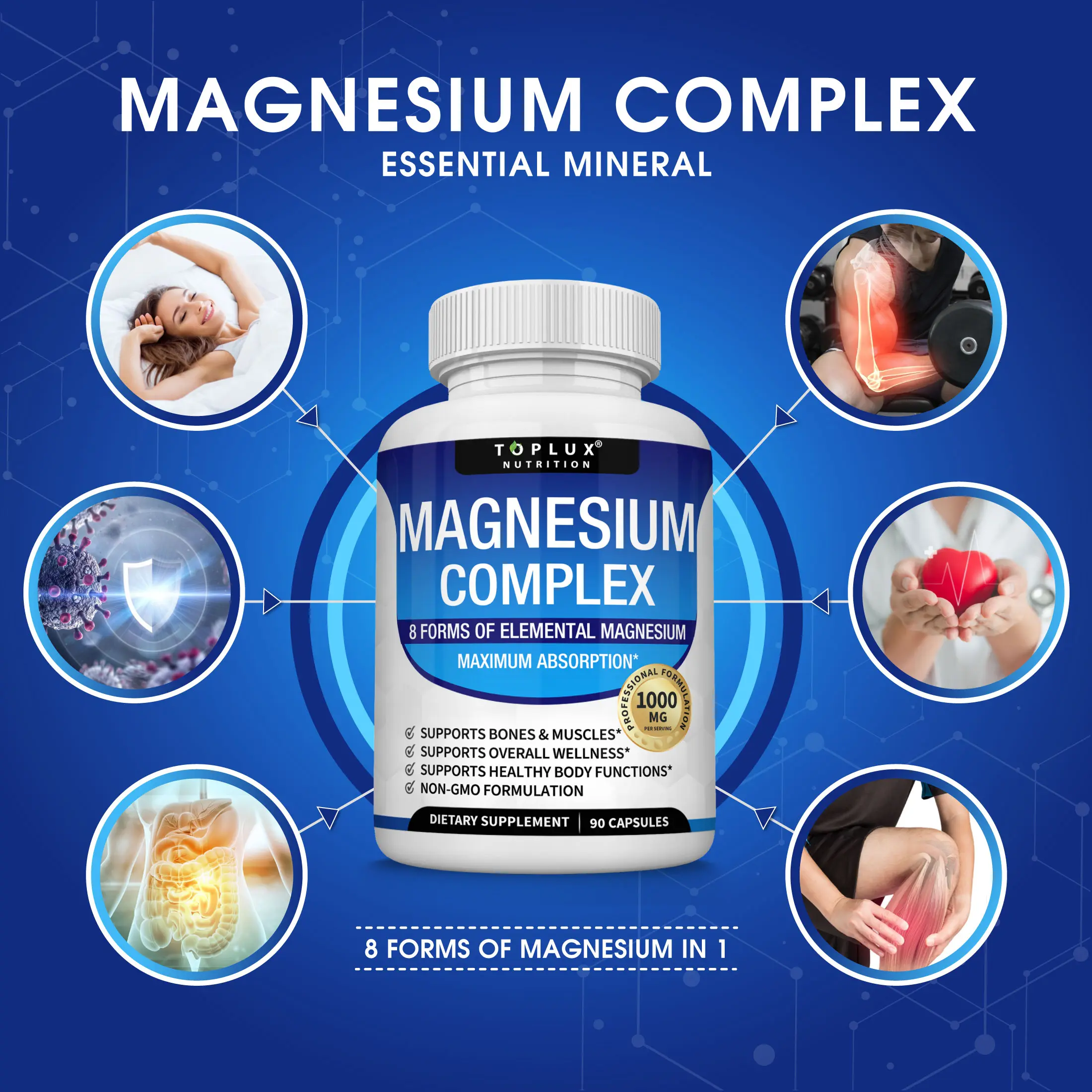 Magnesium Complex Capsules, 8 Forms