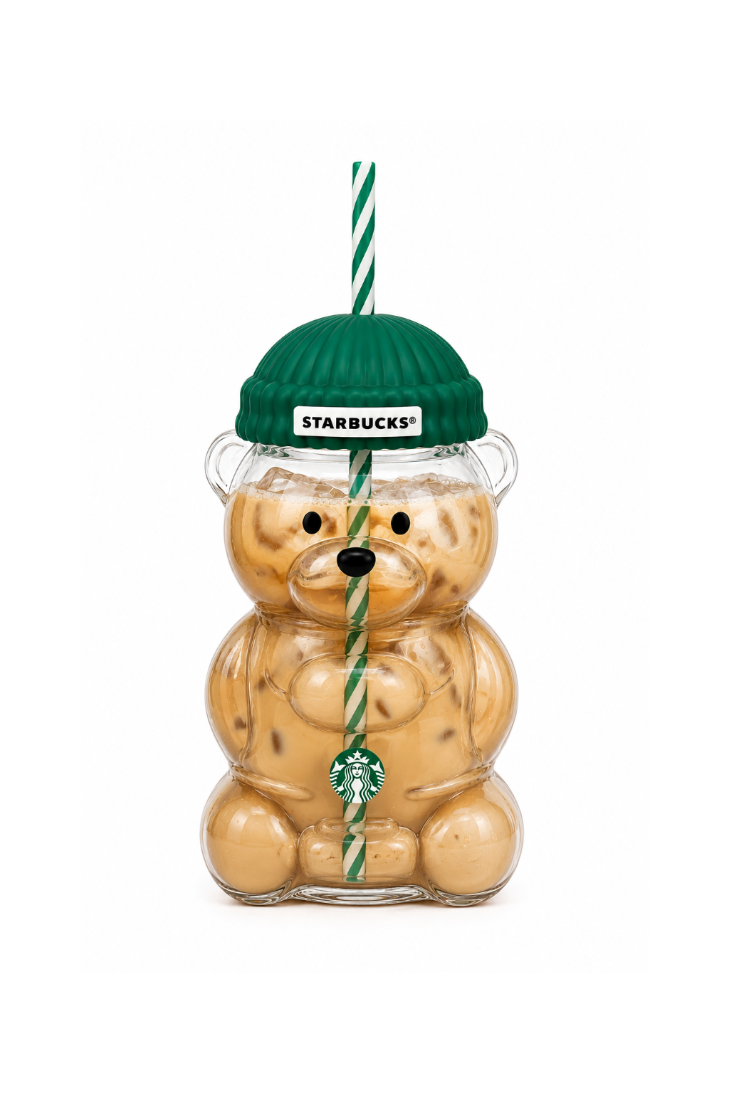 🧸❄️ Bear-Shaped Cold Cup Tumbler – 20oz (590ml)