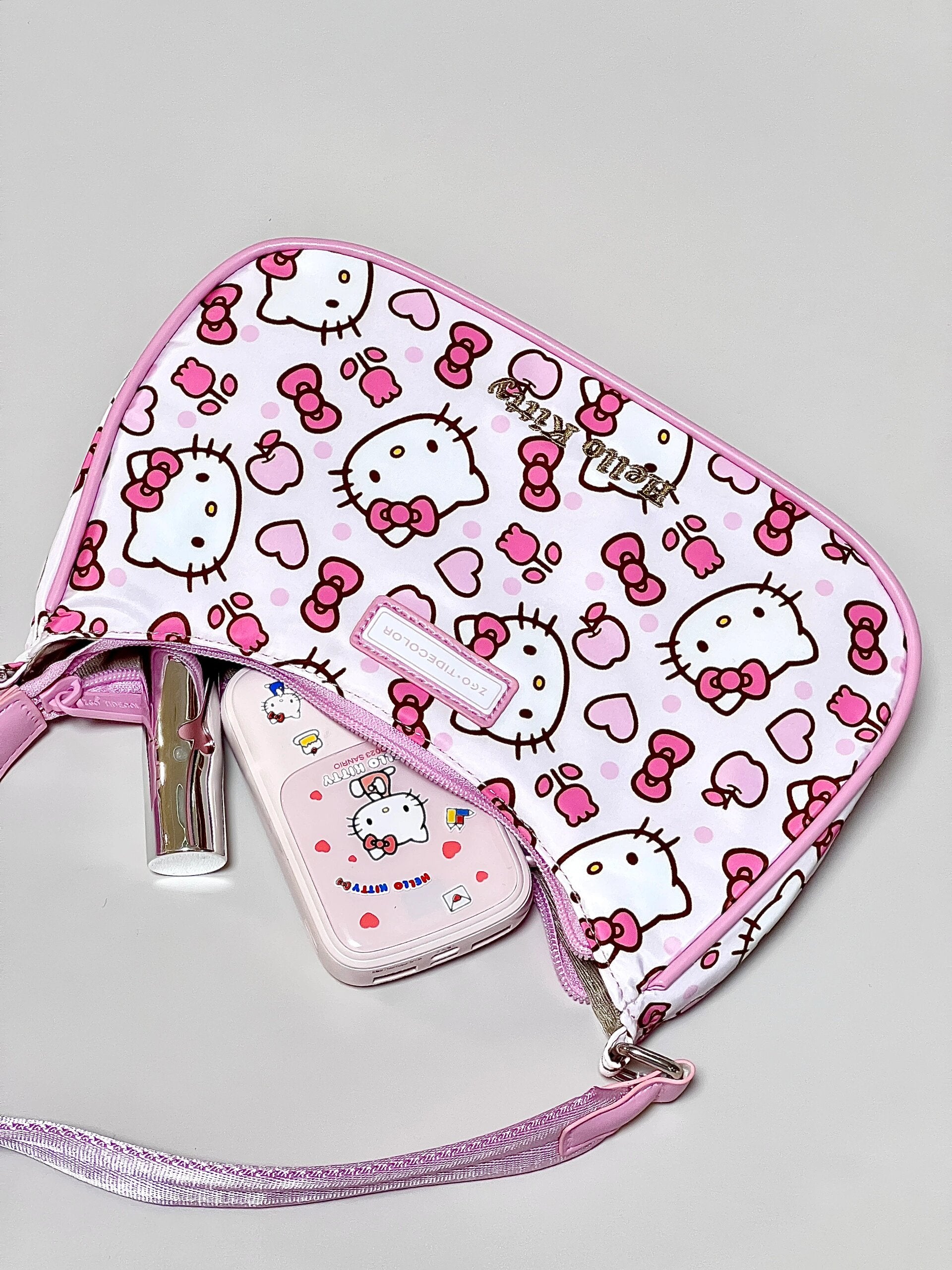 Sanrio Hobo Bag Nylon Shoulder Bags Top Handle Purse（gift box packaging）