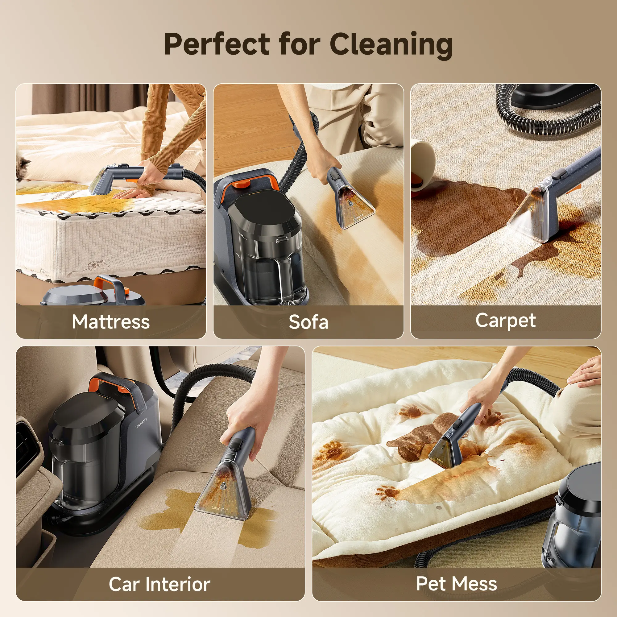 Portable Carpet Cleaner Machine ZY, 18000Pa