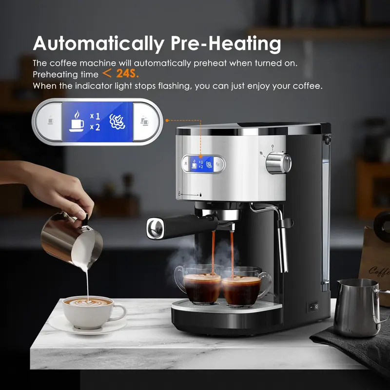 Semi-Automatic Espresso Machine, 20Bar