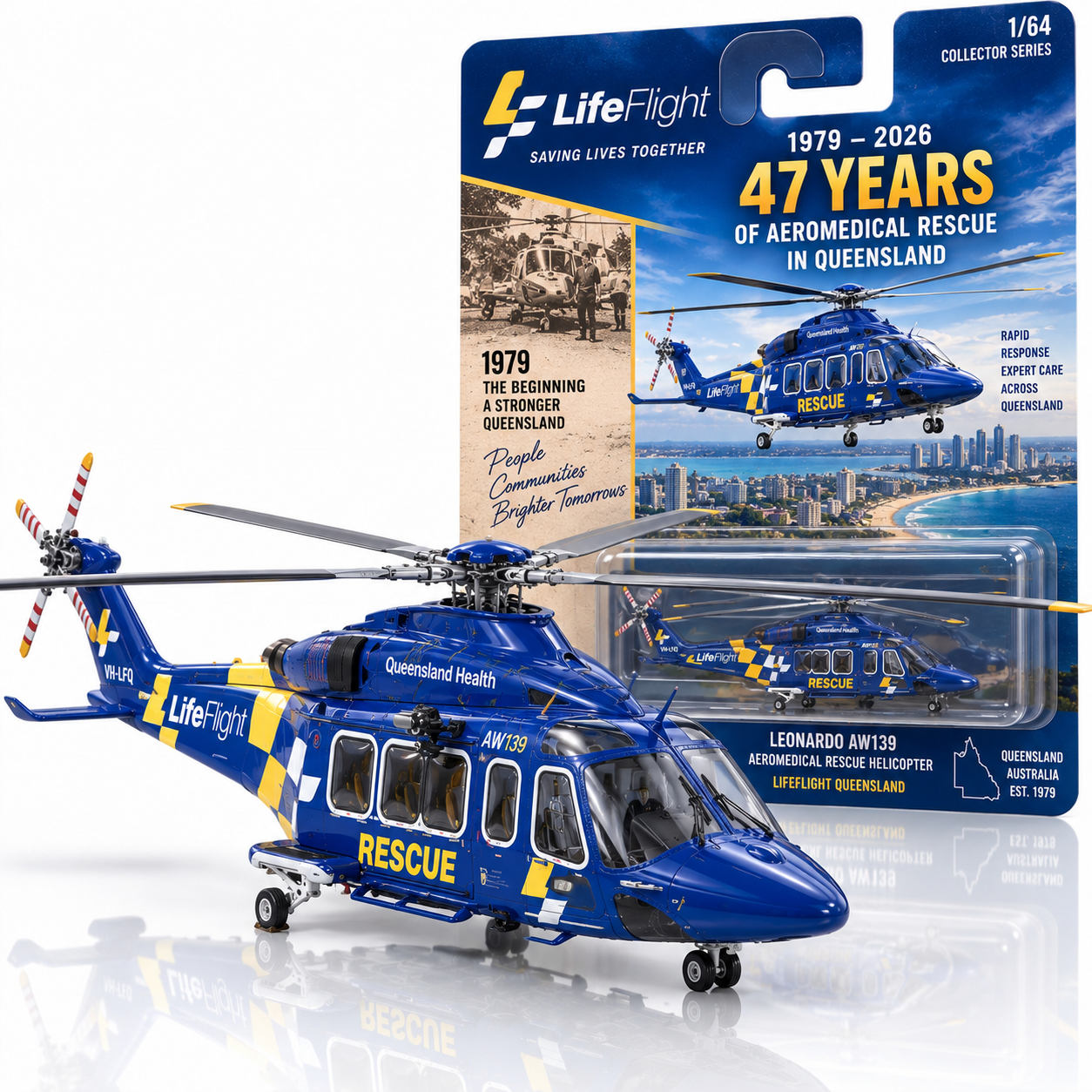 LifeFlight Queensland 47 Years Commemorative Helicopter Edition