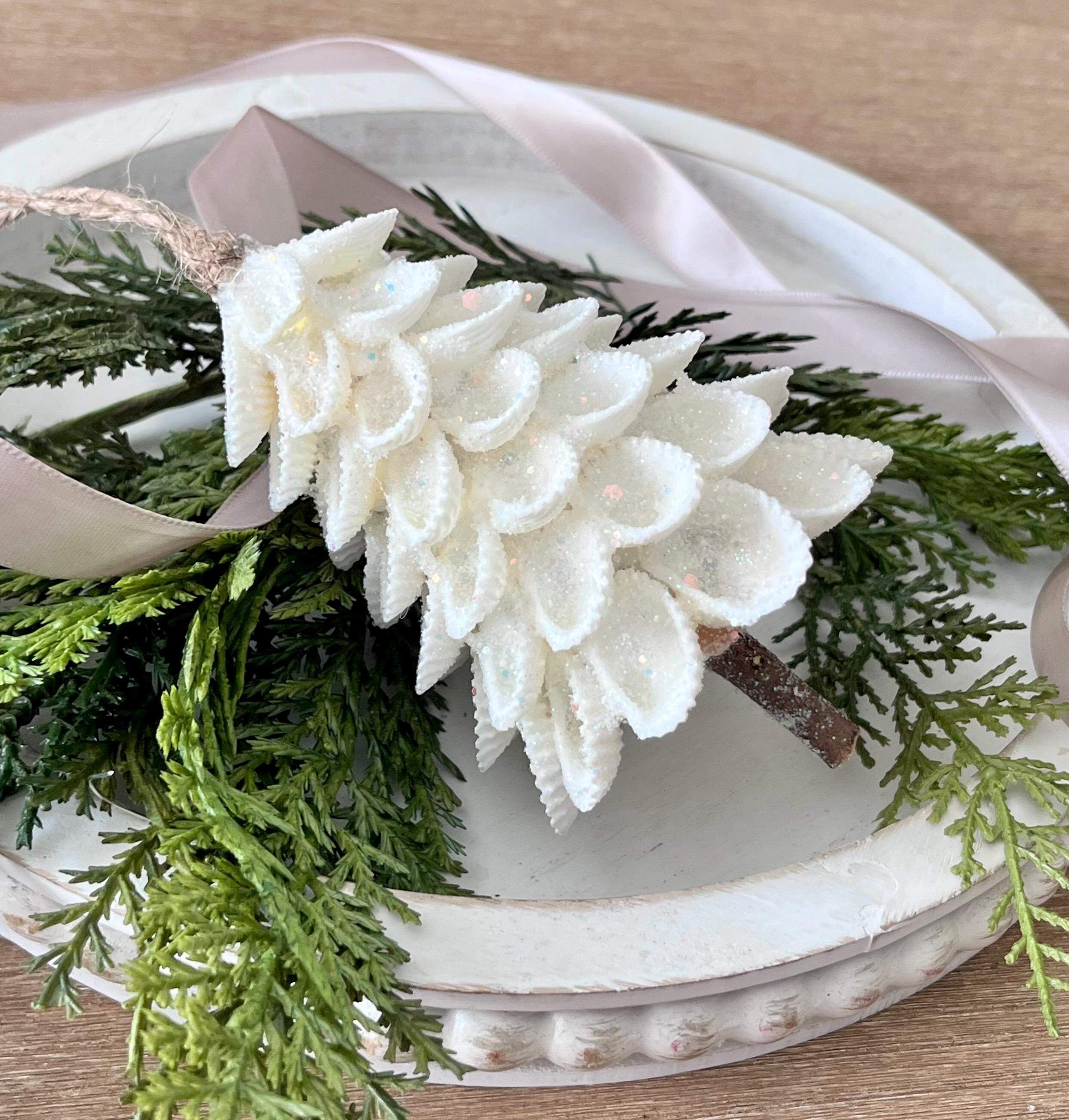 Handmade Tiny Shell Tree Ornament