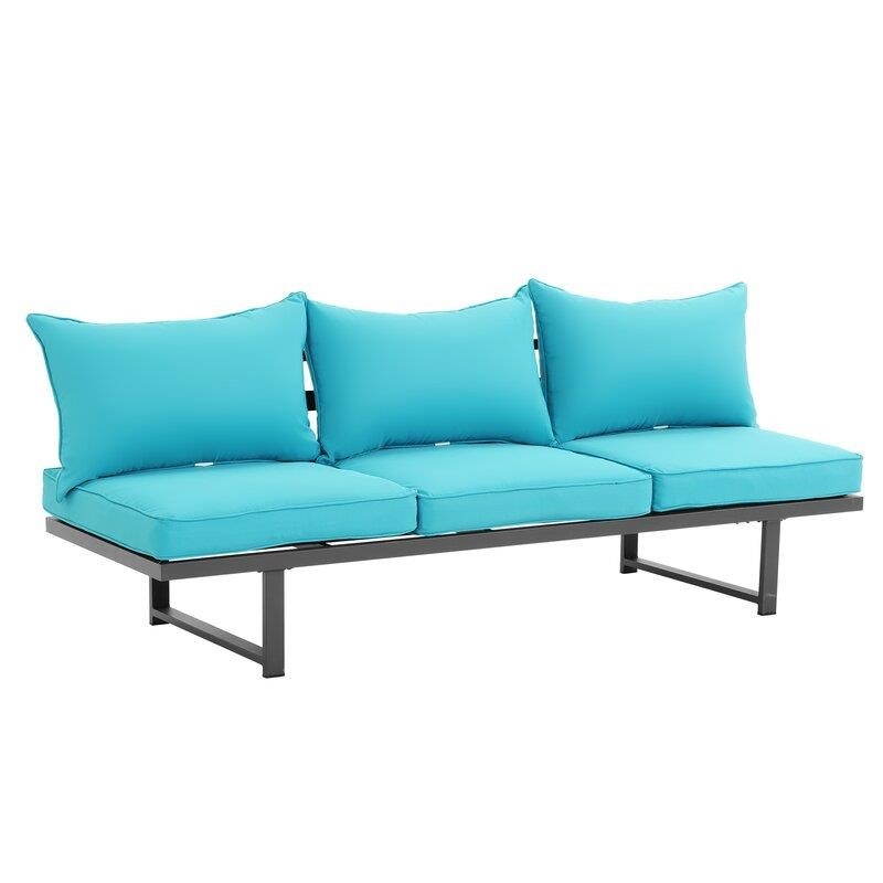 Jacques-Kad Metal 5 - Person Seating Group with Cushions