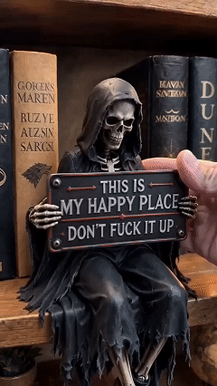 🔥LAST DAY 60% OFF - 💀🖤Skeleton & Demon Shelf Sitter Figurines🔥
