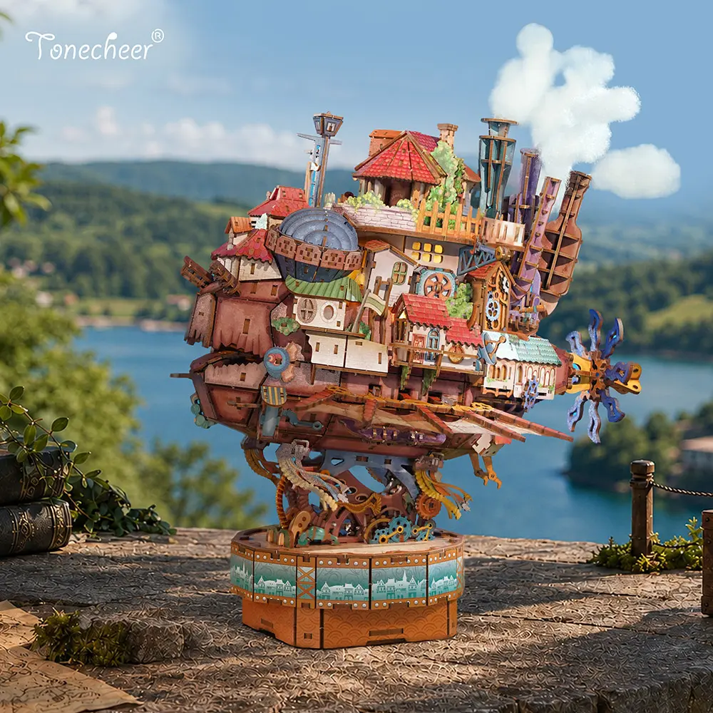 Walking Castle 3D Puzzle Mechanical Kit, Expert 13+