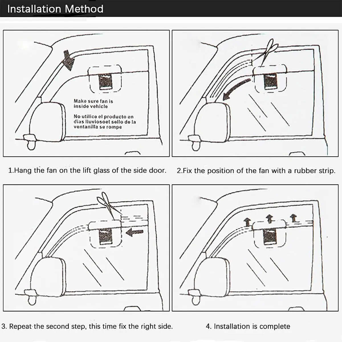 [Father's Day gift]Dual Outlet Solar Car Vent Fan Auto Air Circulation Cooling Exhaust Fan For Vehicle,Exhaust Fan