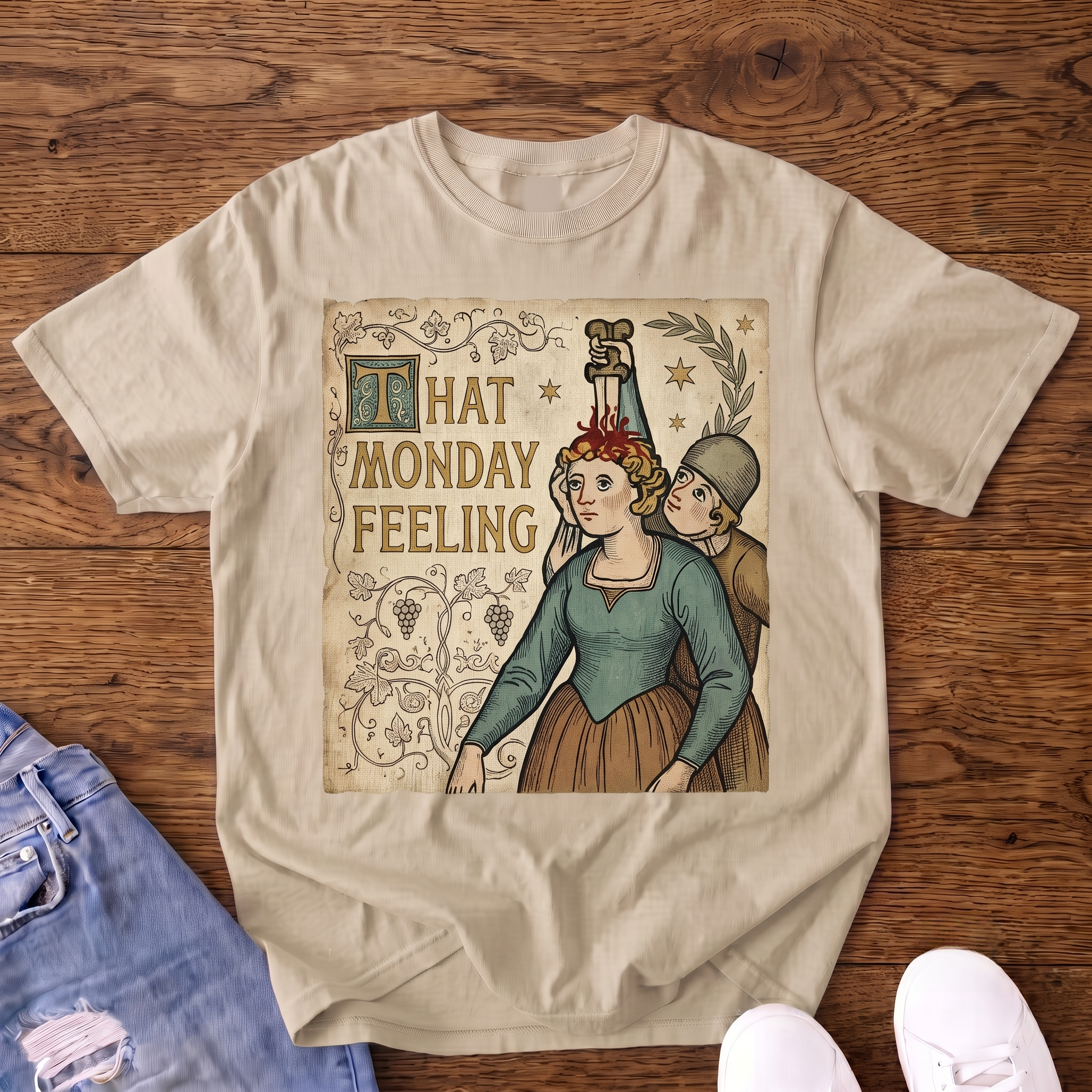 That Monday Feeling Medieval Vintage T-shirt