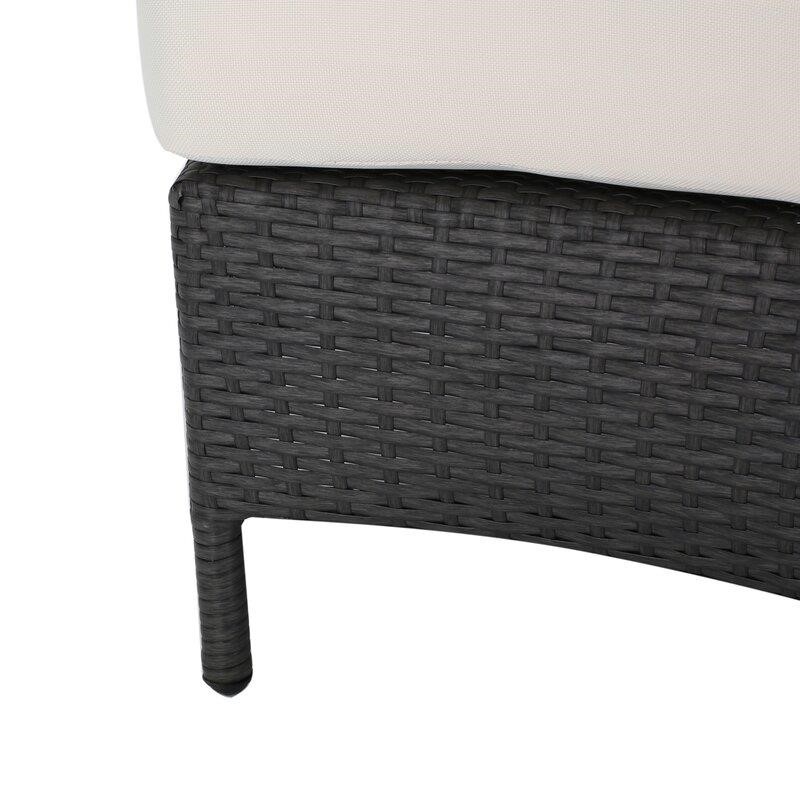 Dowd Wicker/Rattan 4 - Person Seating Group with Cushions