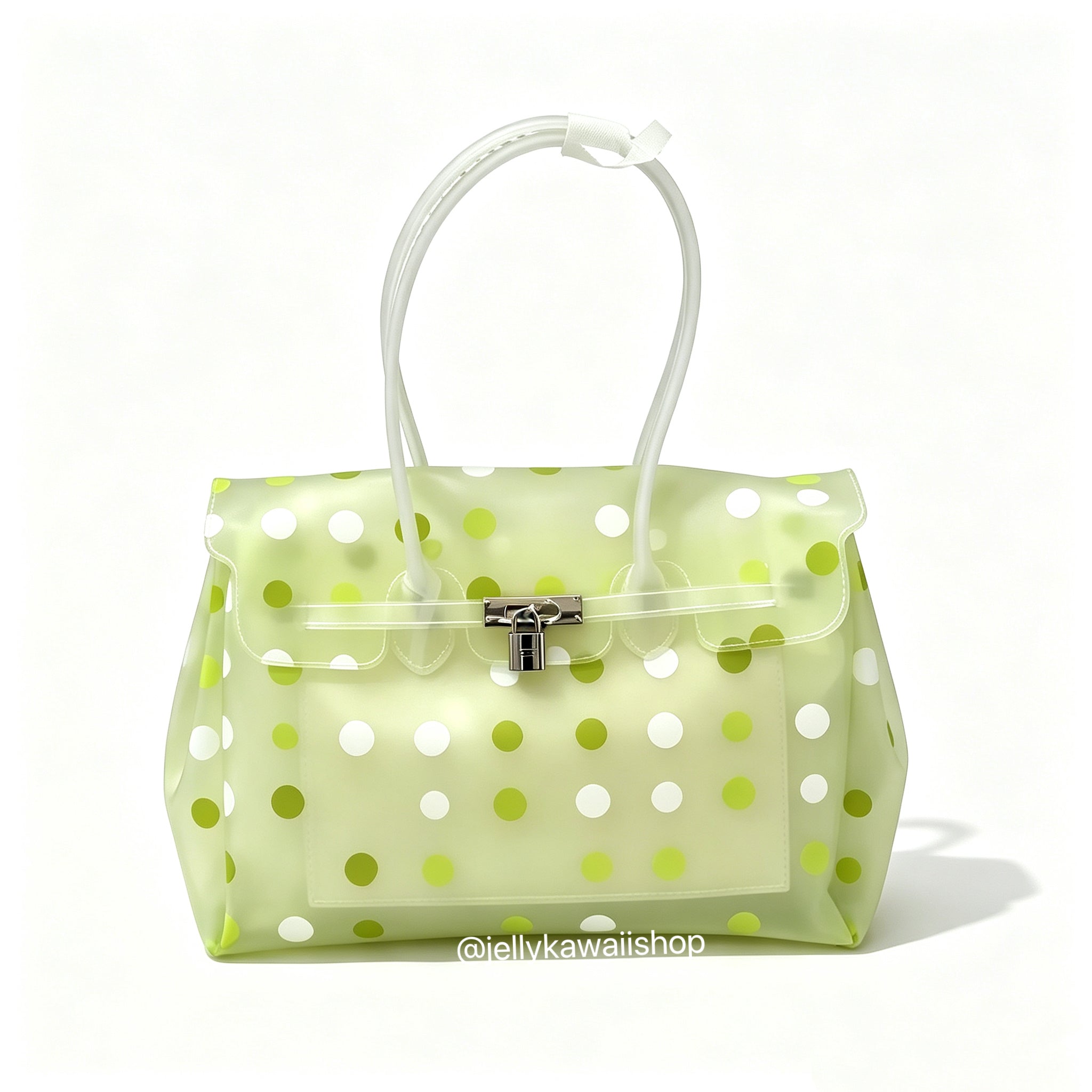 Girly Polka Dots Jelly Tote Shoulder Bag