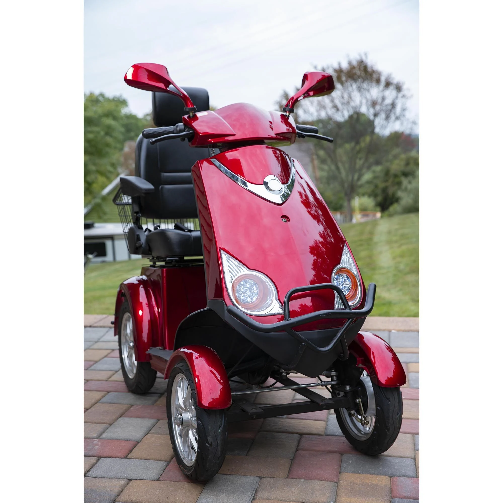 Heavy Duty 4-Wheel Mobility Scooter - 60V/20Ah,35 Miles for Seniors 500lbs with Adjustable Seat and Drum Brake