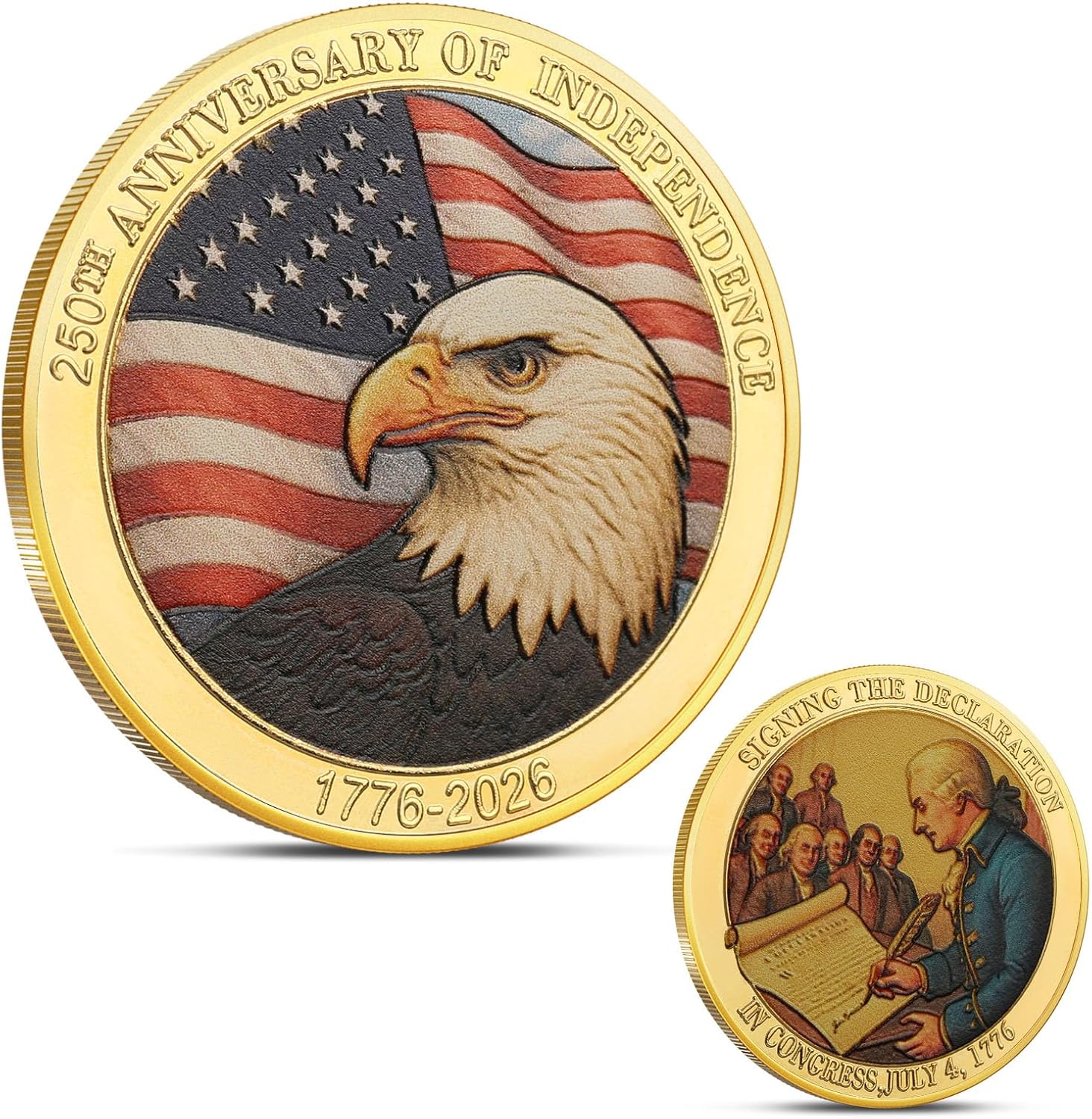 250th Anniversary U.S. Army Commemorative Coin Double-Sided High Relief Design 1775-2025 Military Collector Coin Veteran Gift Patriotic Metal Challenge Coin (Army)