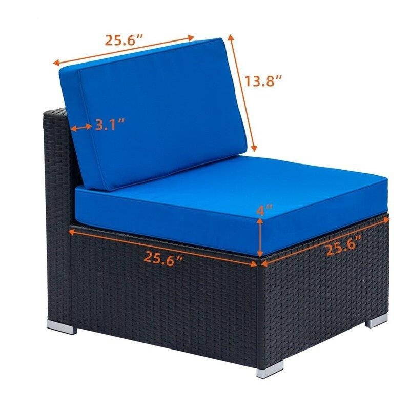 Aleighanna Wicker/Rattan 6 - Person Seating Group with Cushions
