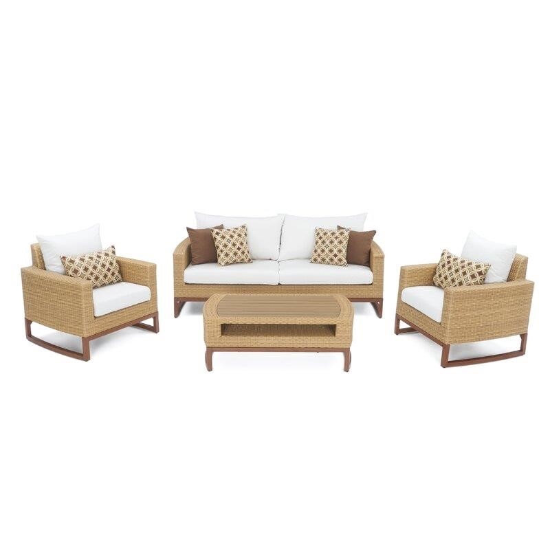 Mcdougal 4 - Person Seating Group with Sunbrella Cushions