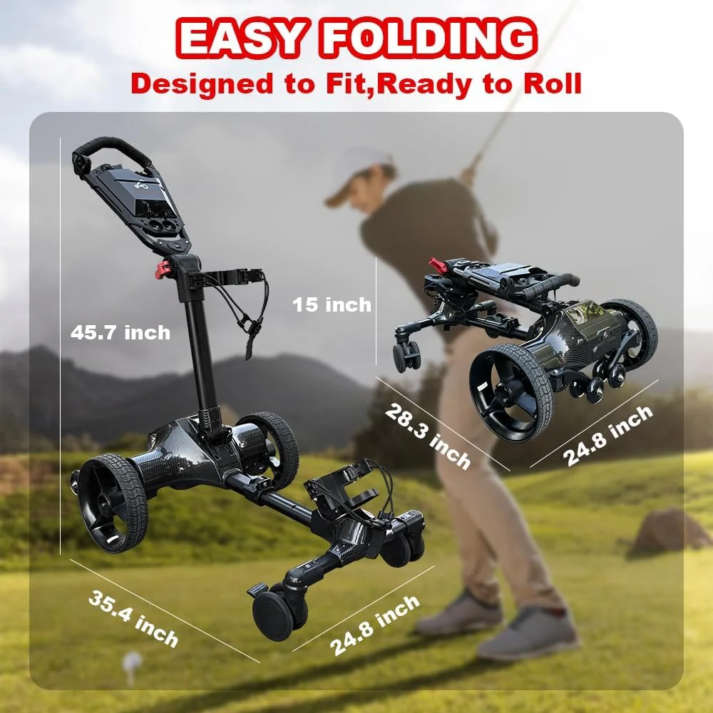 ⏰Clearance sale⛳Electric Auto Follow Golf Cart