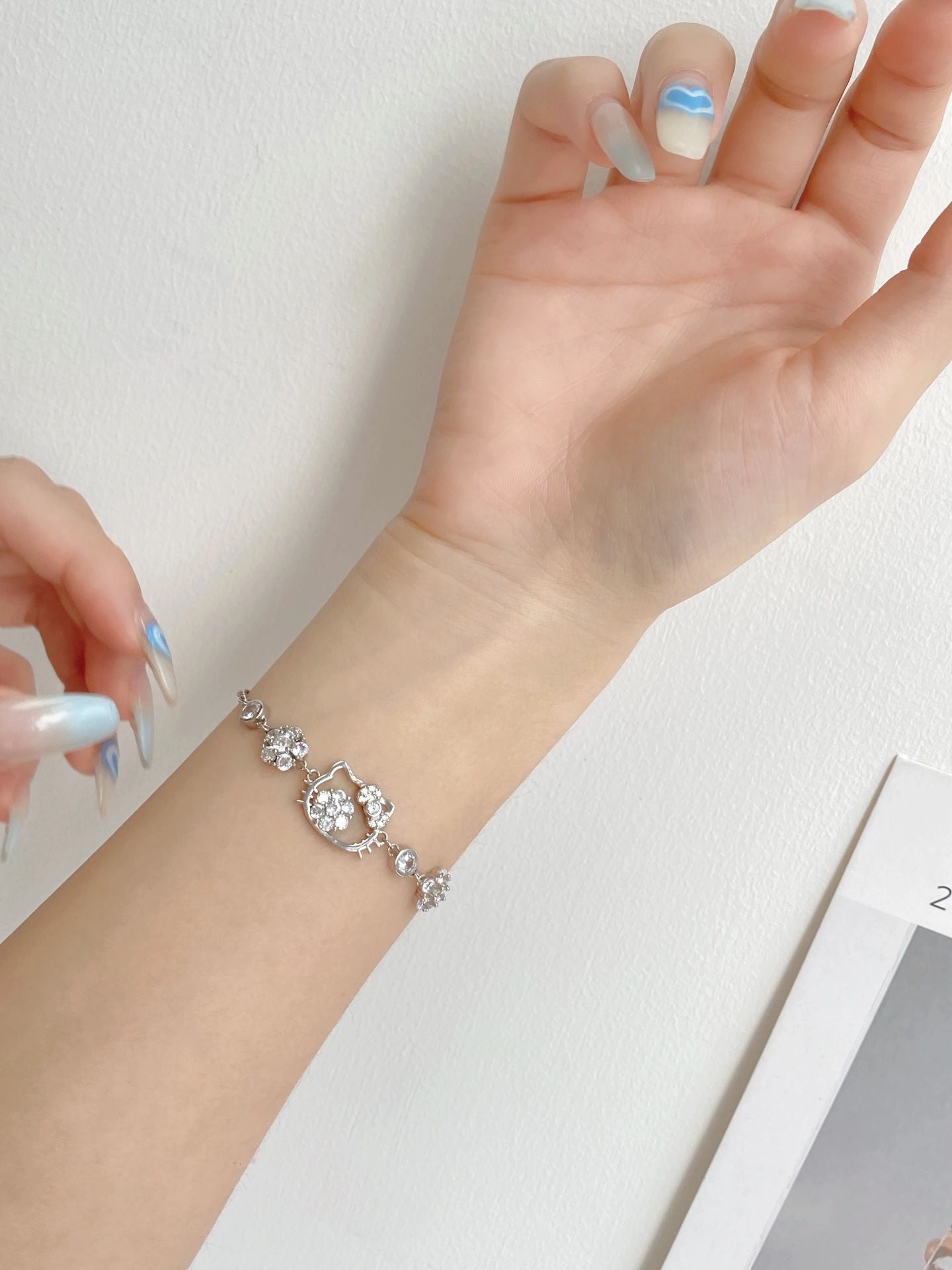 Hellokitty Sterling Silver Cute Bracelet