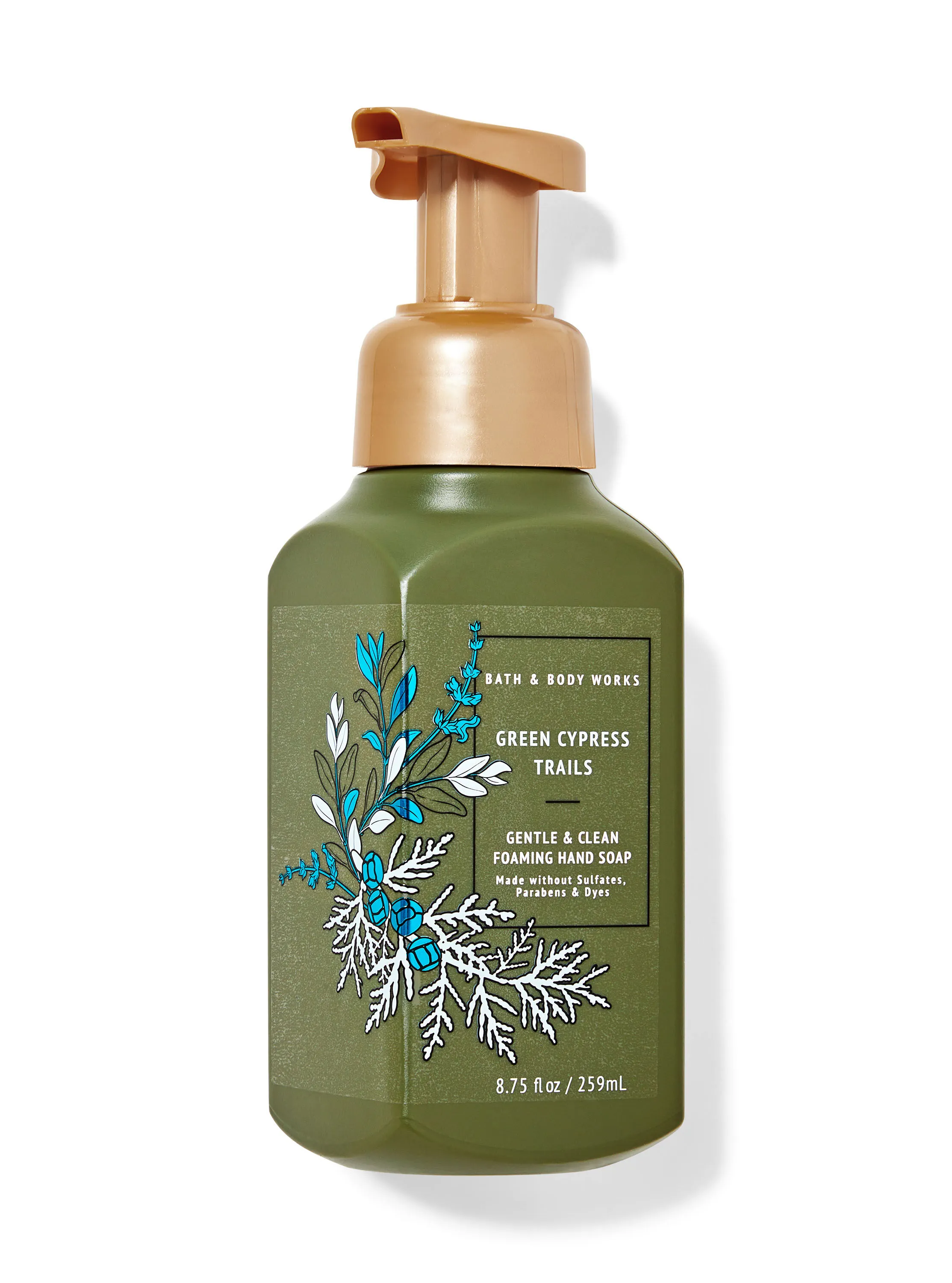 Green Cypress Trails   Gentle & Clean Foaming Hand Soap